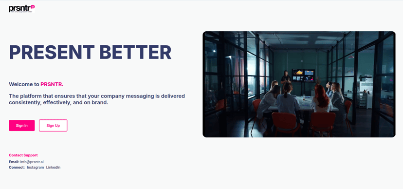 Presentation AI screenshot